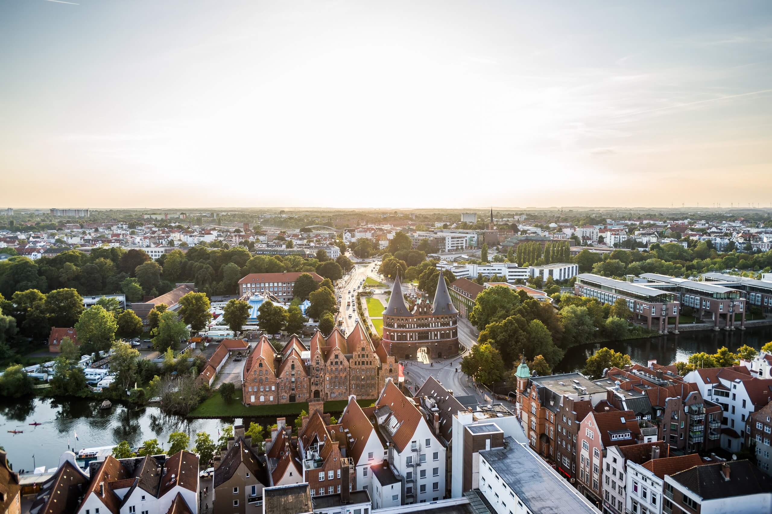 Ausblick auf die Altstadtinsel von der St. Petri Aussichtsplattform